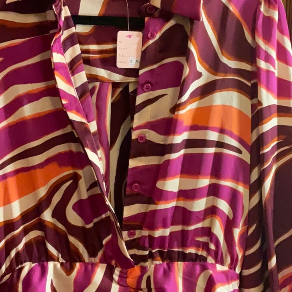 Luxxel Purple and Orange Dress - Picture 7 of 12